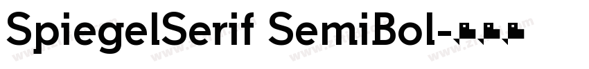 SpiegelSerif SemiBol字体转换